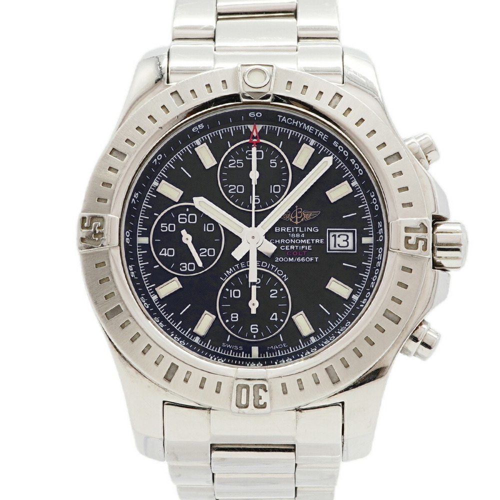 Breitling Colt Chrono Japan Limited Edition (500 pieces) A13388 Black Dial Me...